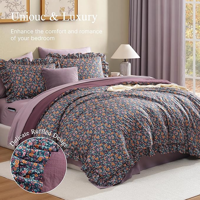 Melex Ruffle Comforter Set