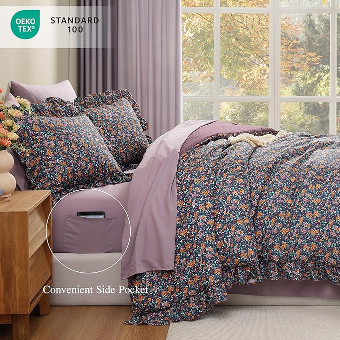 Melex Ruffle Comforter Set