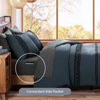 Melex Embroidery Comforter Set