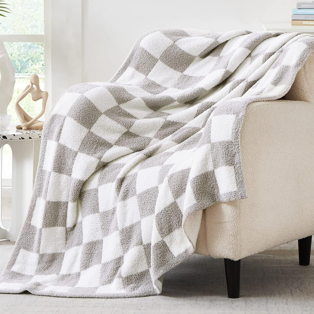 Melex Checkered Throw Blanket