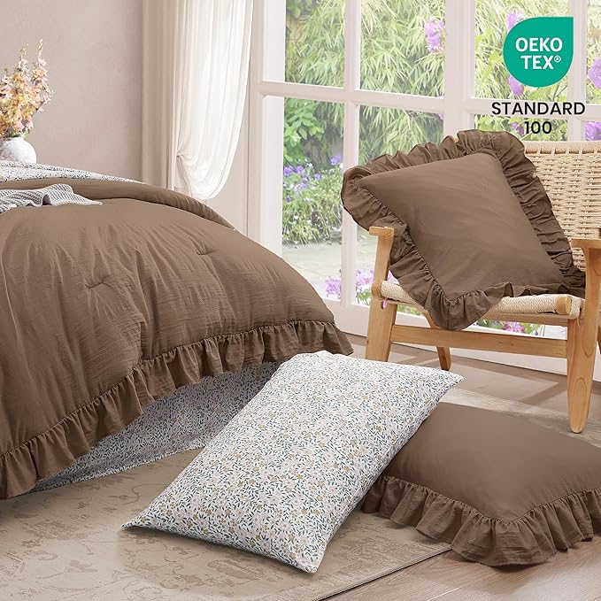 Melex Ruffle Comforter Set