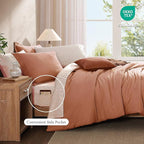 Melex Prewashed Bed in a Bag,Ultra Soft Comforter Bed Set with Sheets