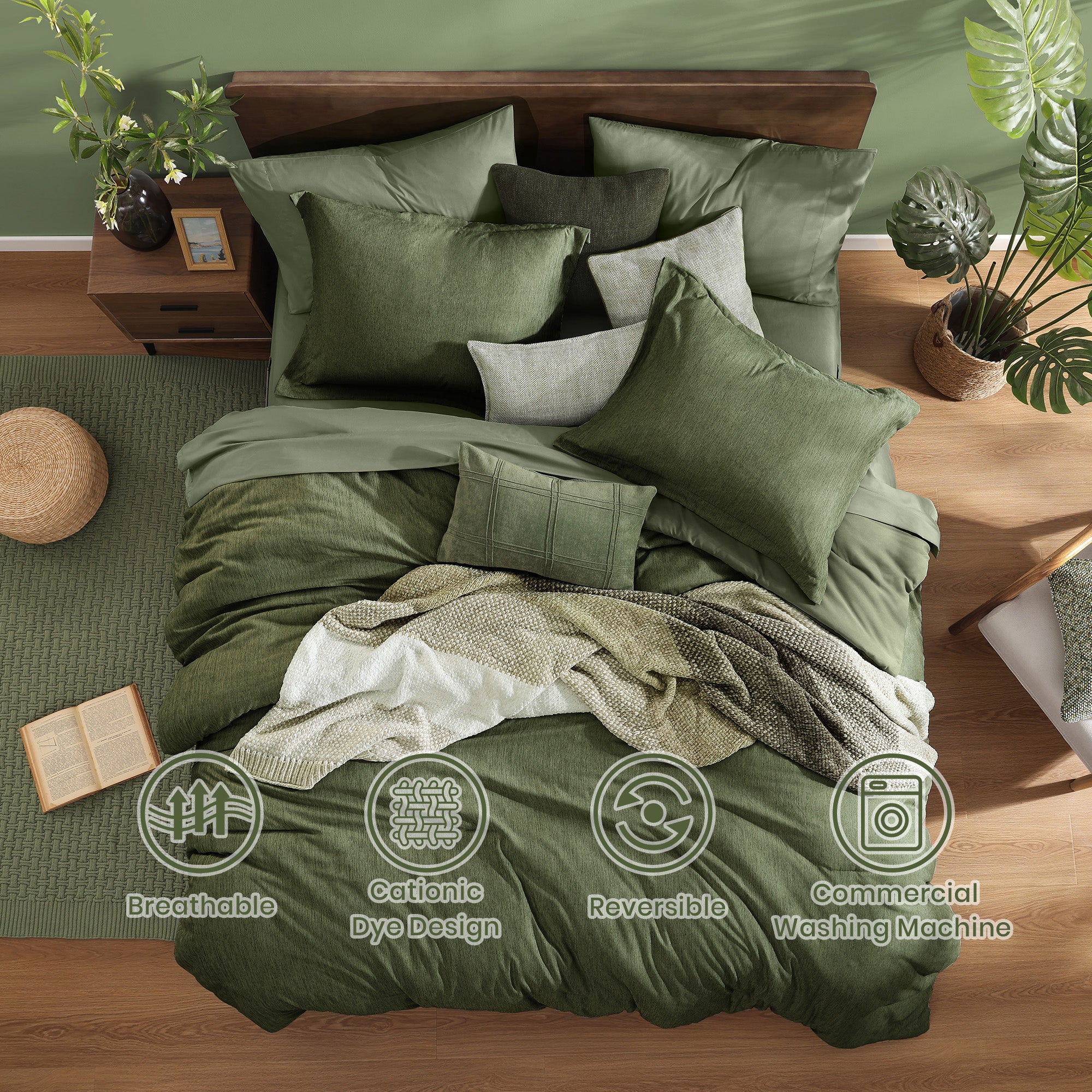 Cationic Dyeing Comforter Sets