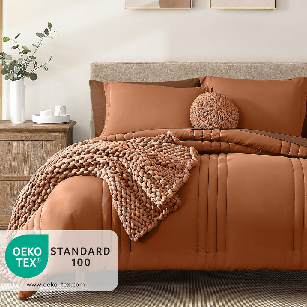 Melex 7-piece Bed in a Bag Comforter Set with Sheets