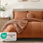 Melex 7-piece Bed in a Bag Comforter Set with Sheets