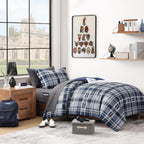 Melex Plaid Comforter Set