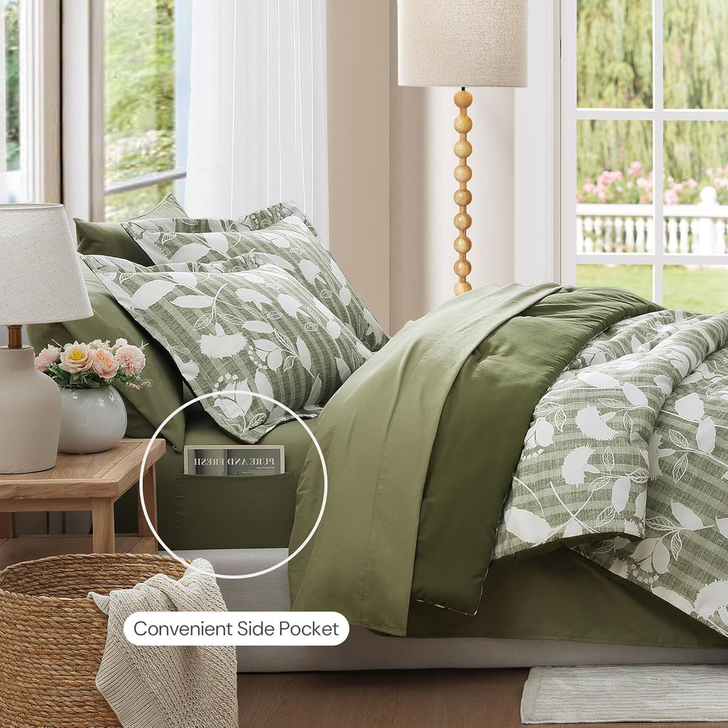 Botanical Flowers Comforter Set