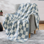 Melex Checkered Throw Blanket