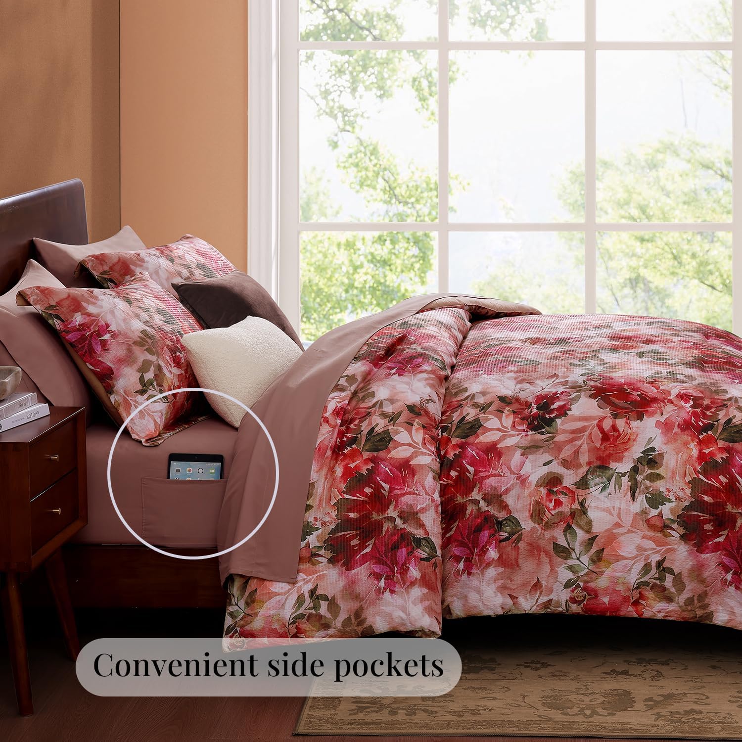 Melex Floral 7-piece Comforter Set