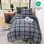 Melex Plaid Comforter Set