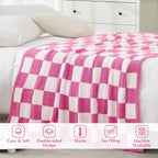 Melex Checkered Throw Blanket