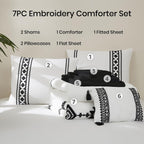 Melex Embroidery Comforter Set