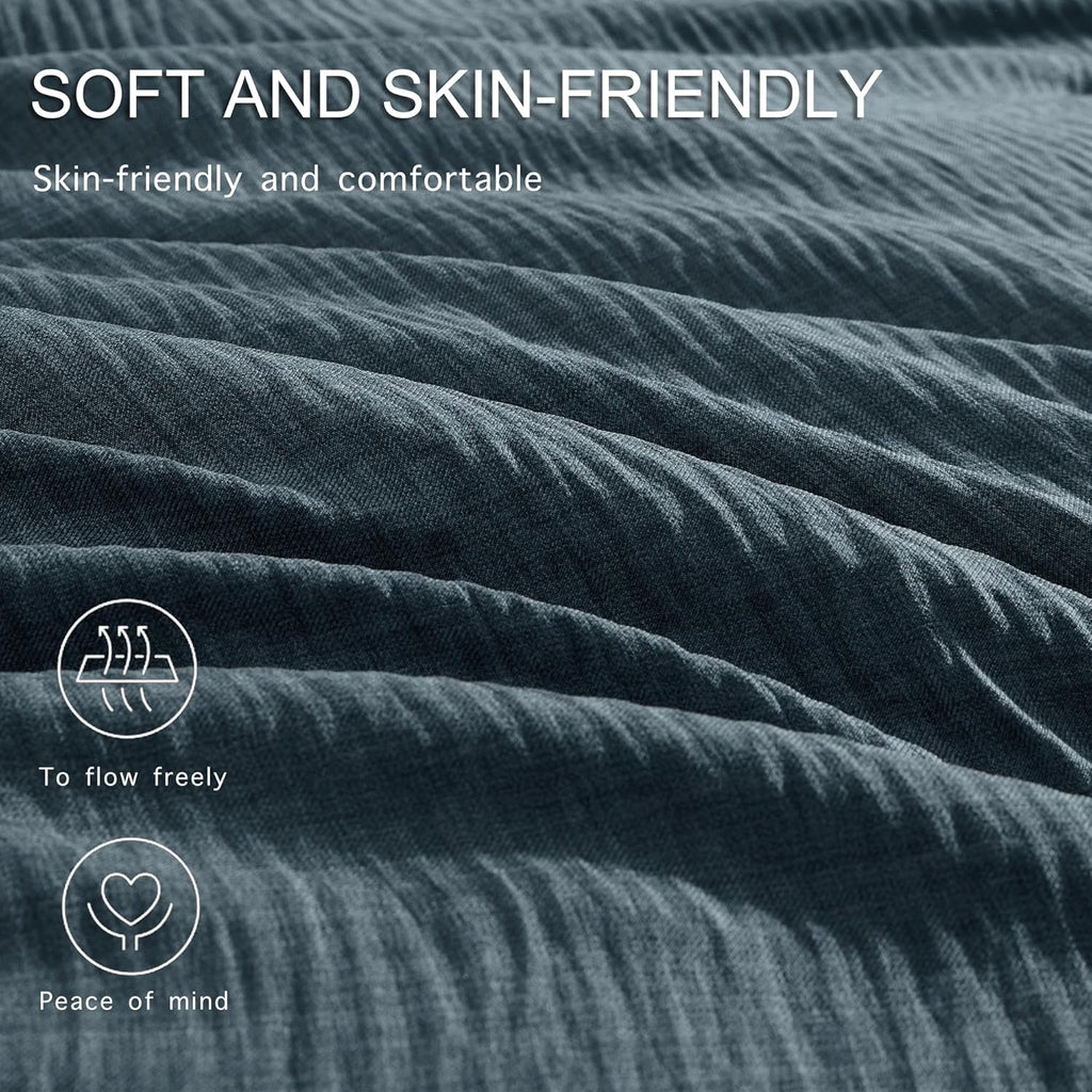 Melex Textured Comforter Set