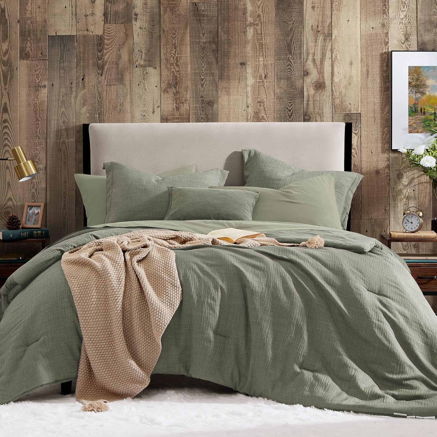 Melex Textured Comforter Set