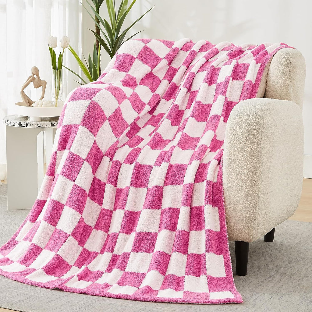 Melex Checkered Throw Blanket