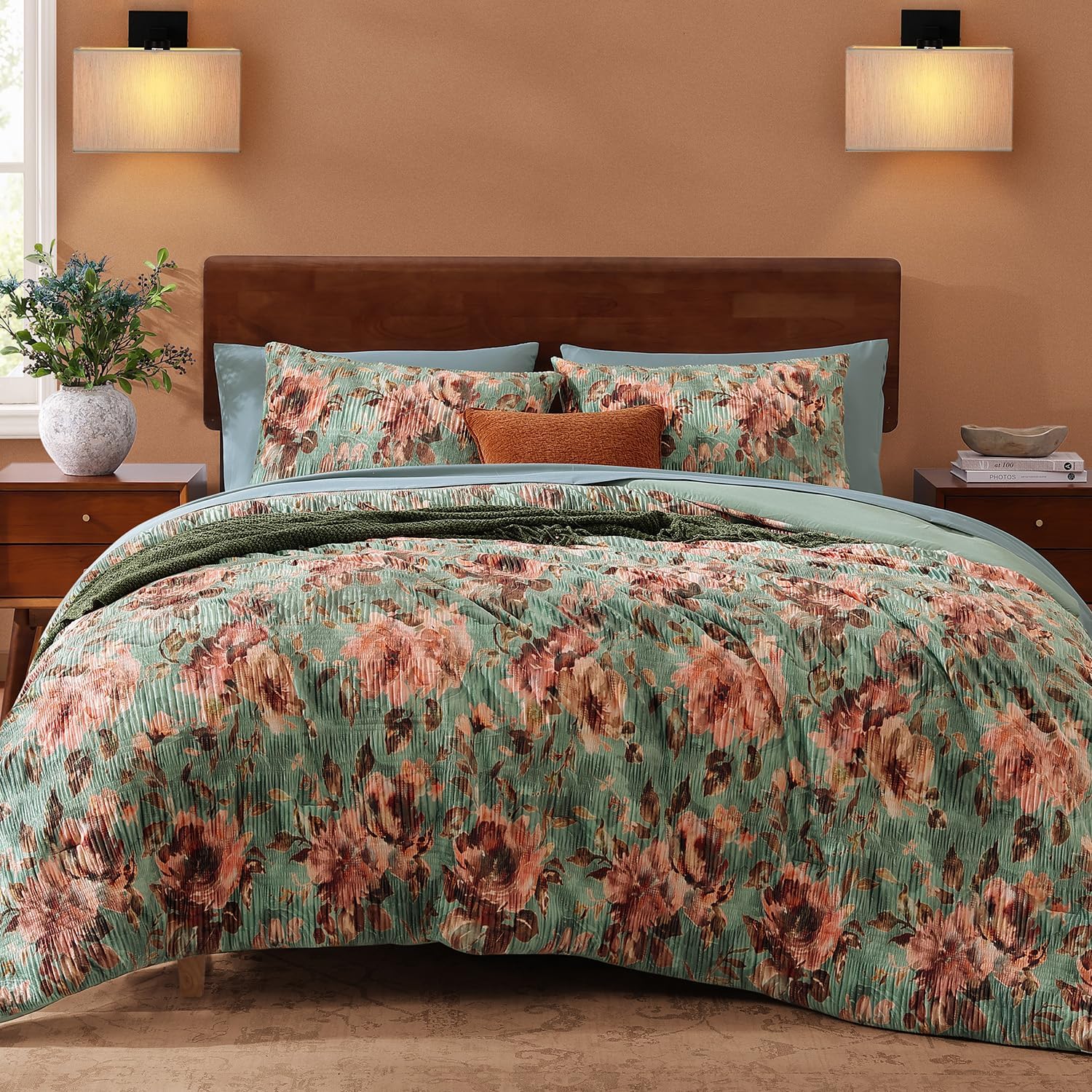 Melex Floral 7-piece Comforter Set