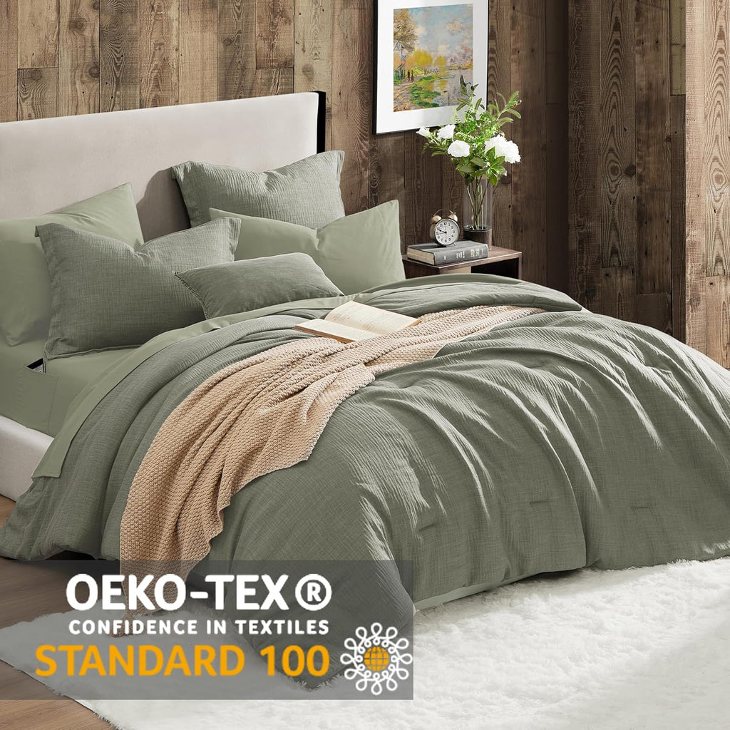 Melex Textured Comforter Set