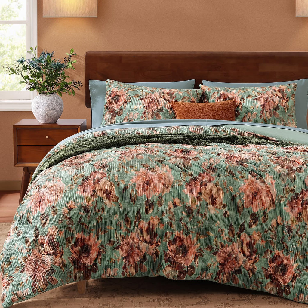 Melex Floral 7-piece Comforter Set