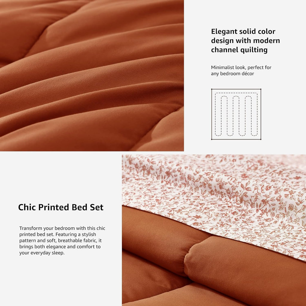 Melex 7-piece Bed in a Bag Comforter Set with Sheets