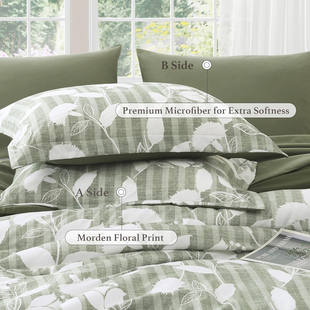 Botanical Flowers Comforter Set