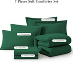 Prewashed fabric 7-piece Bed in a Bag Comforter Set