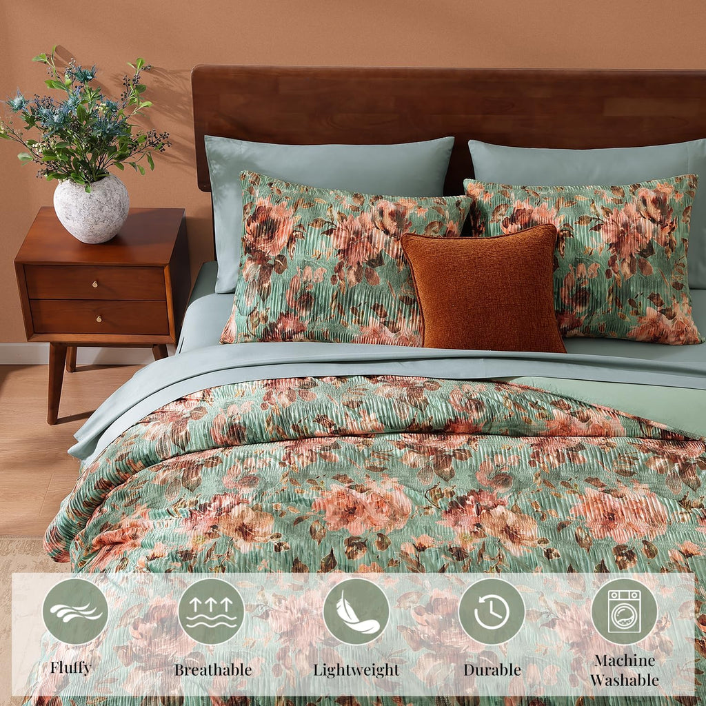 Melex Floral 7-piece Comforter Set