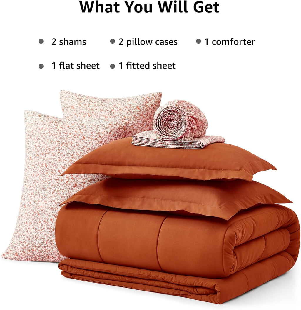 Melex 7-piece Bed in a Bag Comforter Set with Sheets