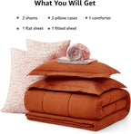 Melex 7-piece Bed in a Bag Comforter Set with Sheets