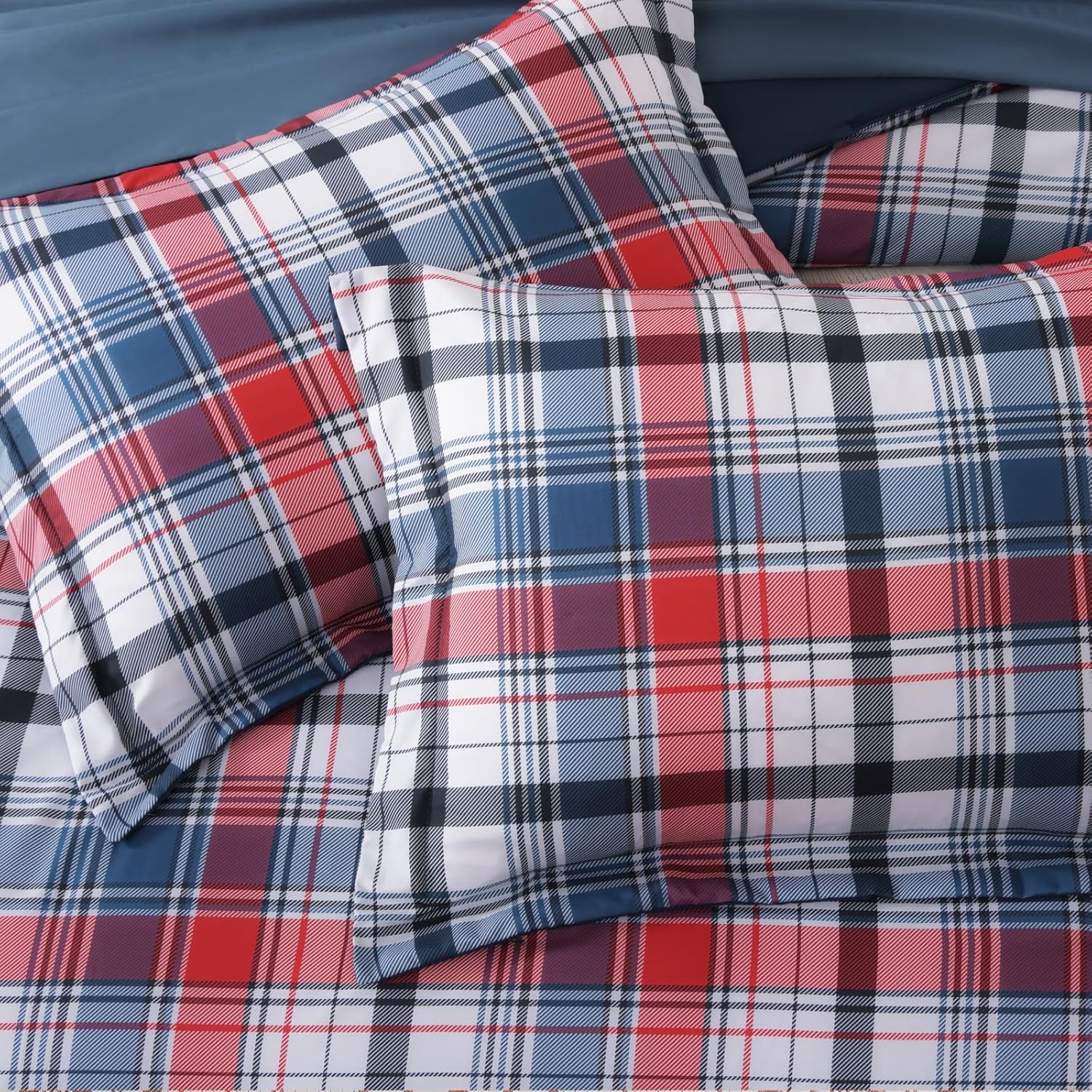 Melex Plaid Comforter Set