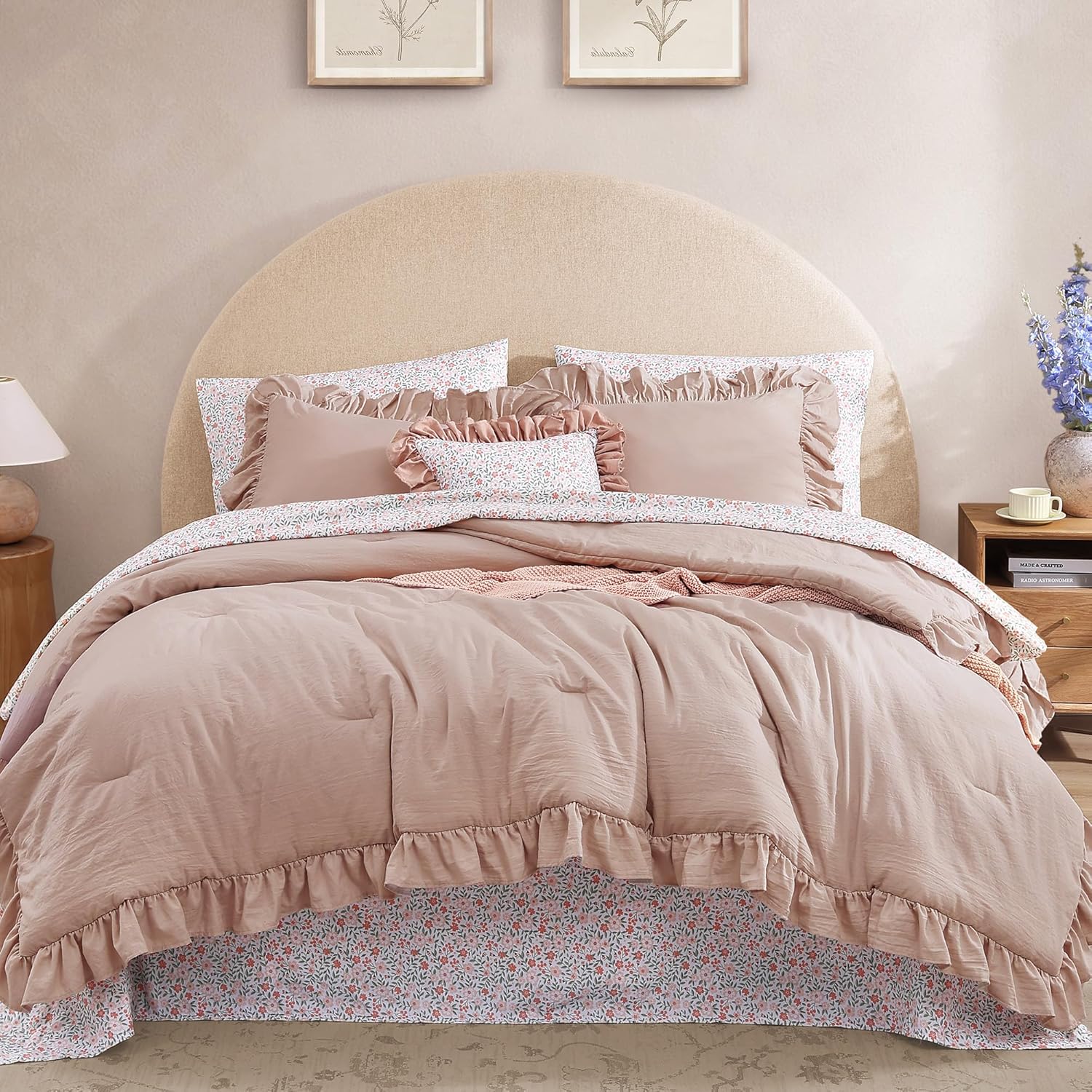 Melex Ruffle Comforter Set