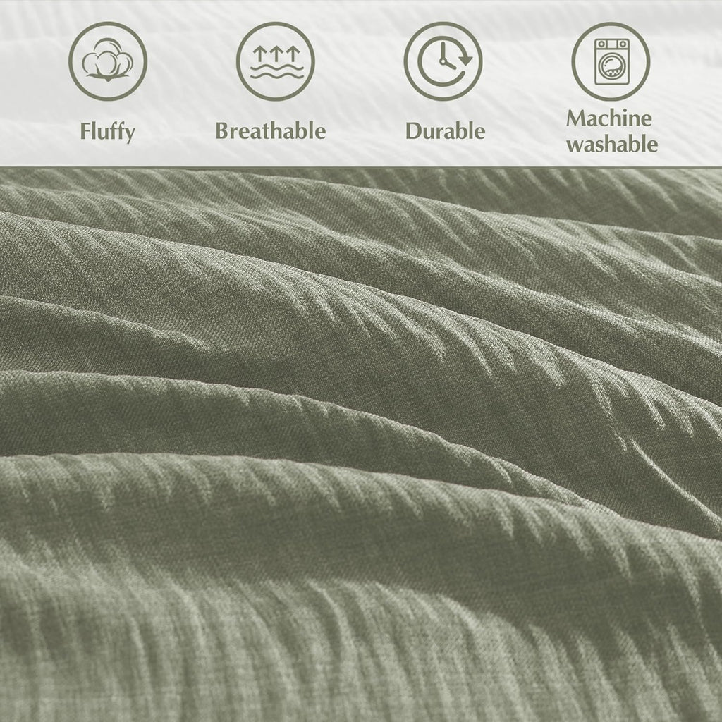 Melex Textured Comforter Set