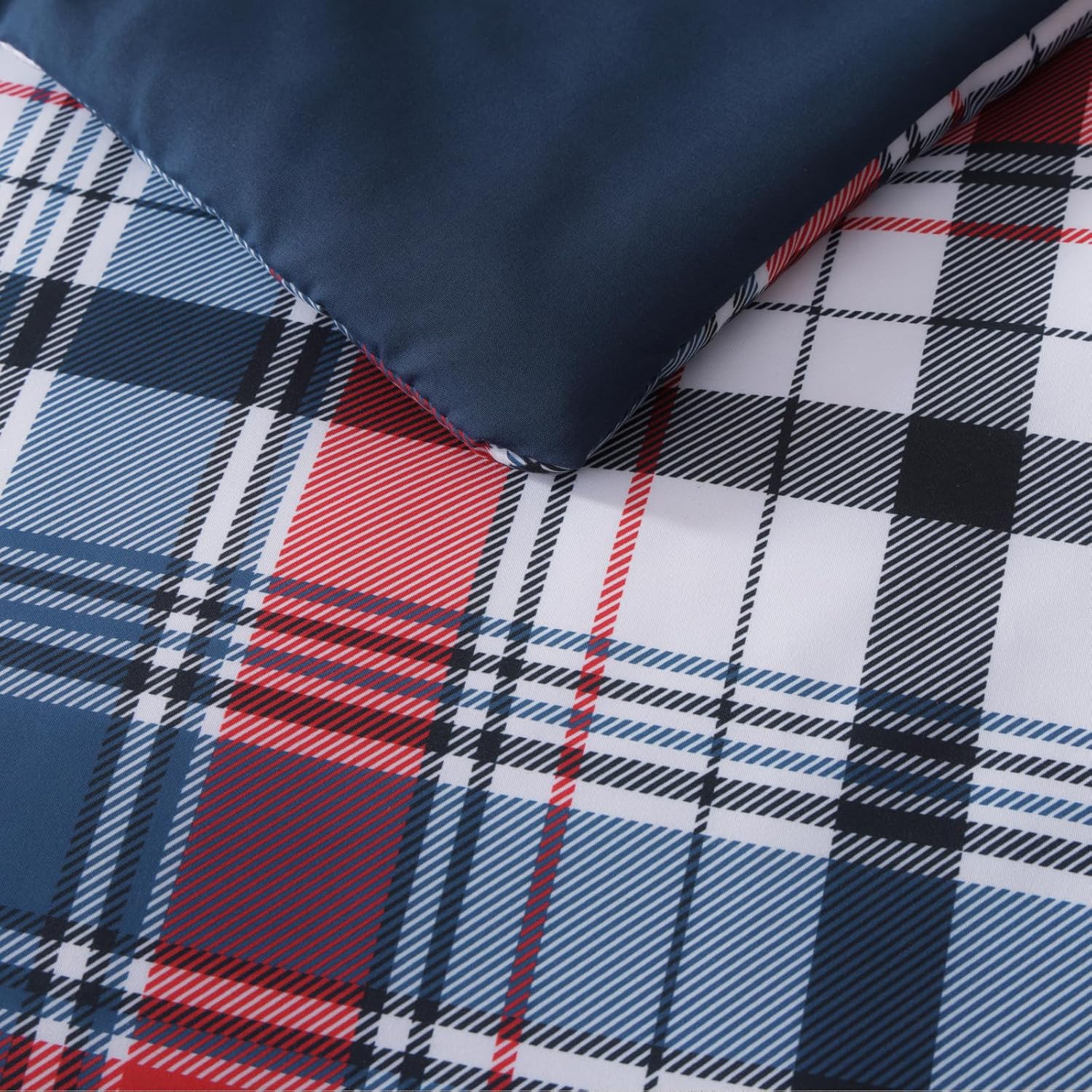 Melex Plaid Comforter Set