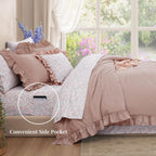 Melex Ruffle Comforter Set