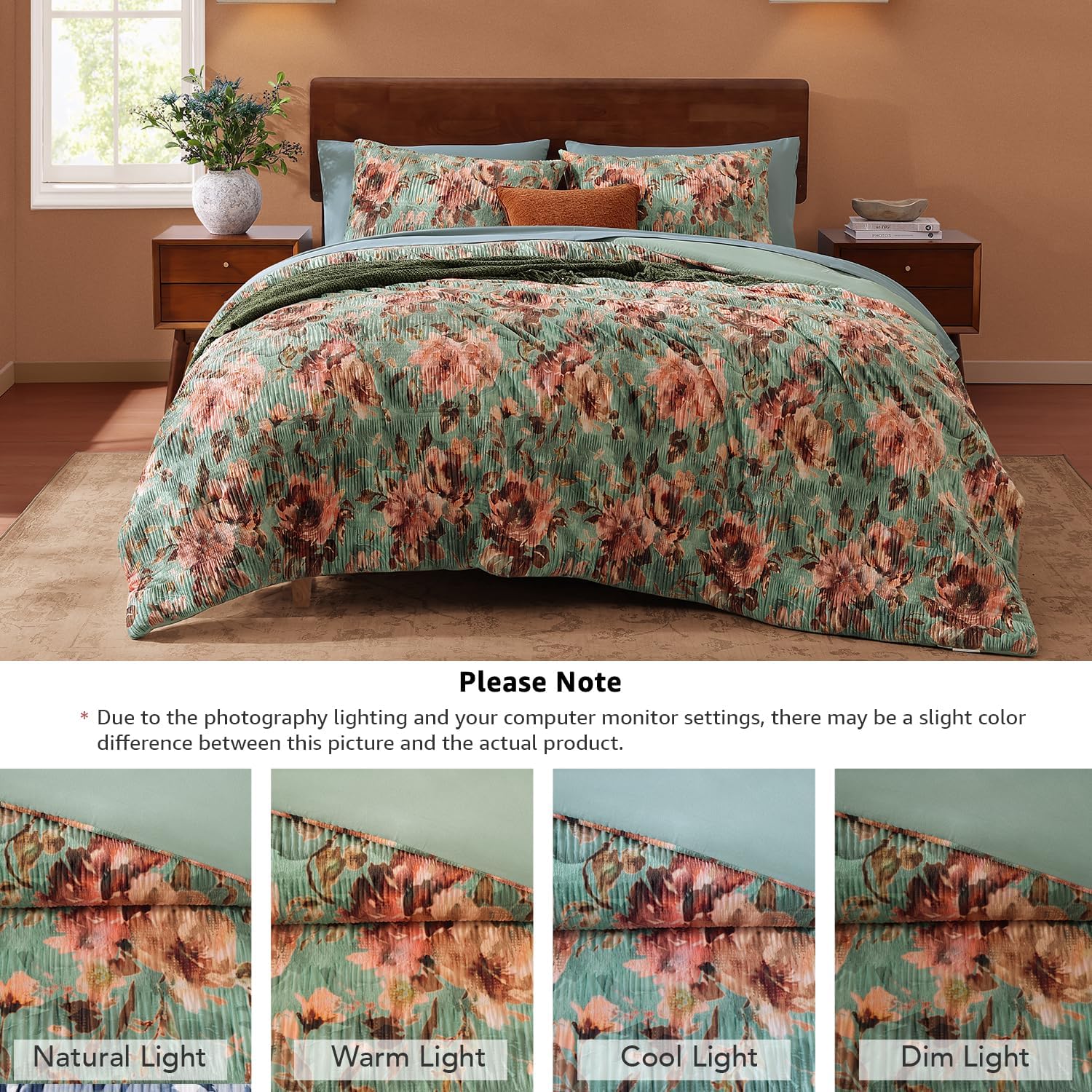 Melex Floral 7-piece Comforter Set