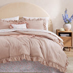 Melex Ruffle Comforter Set