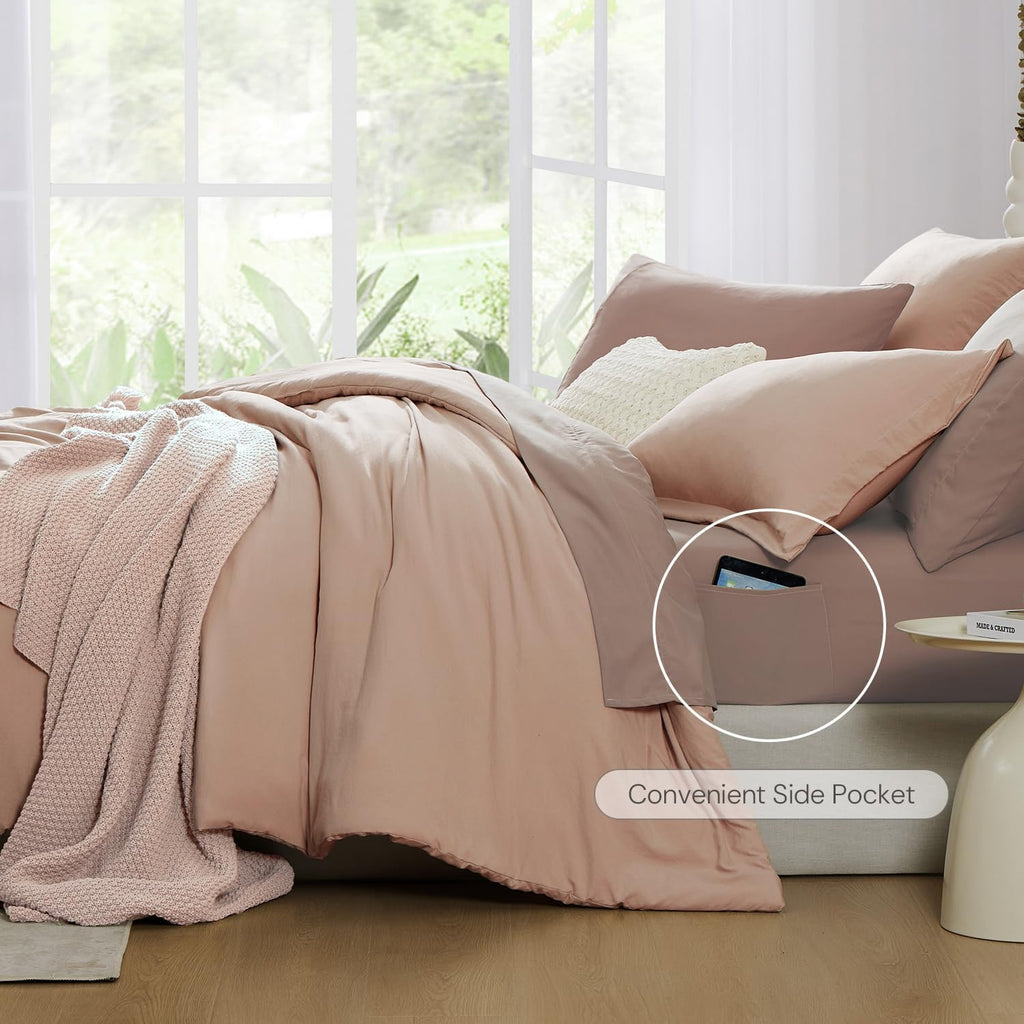 Prewashed fabric 7-piece Bed in a Bag Comforter Set