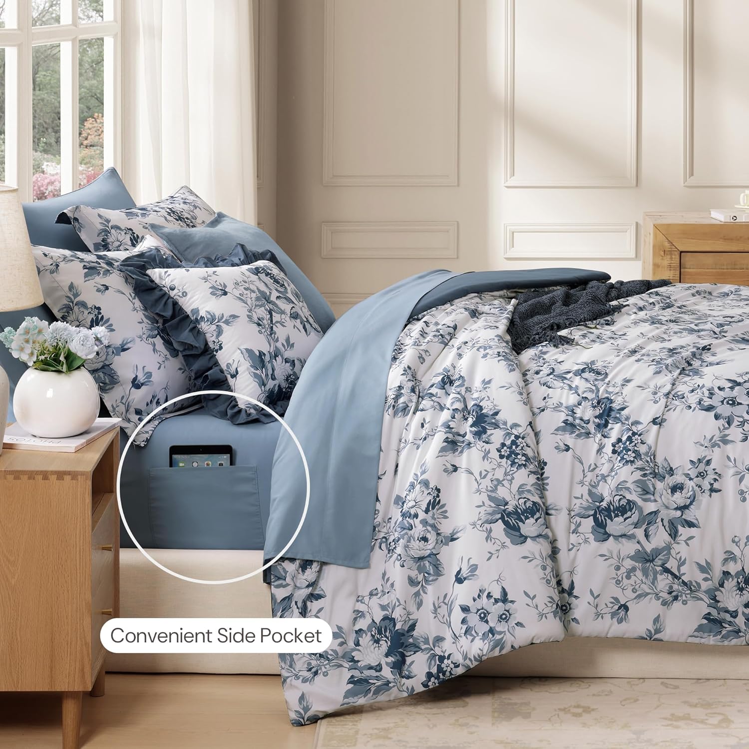 Botanical Flowers Comforter Set