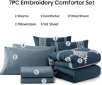 Melex Embroidery Comforter Set