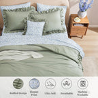 Melex Ruffle Comforter Set