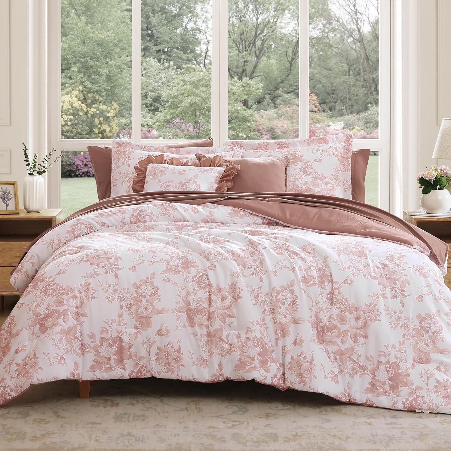 Botanical Flowers Comforter Set