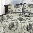 Melex Plaid Comforter Set