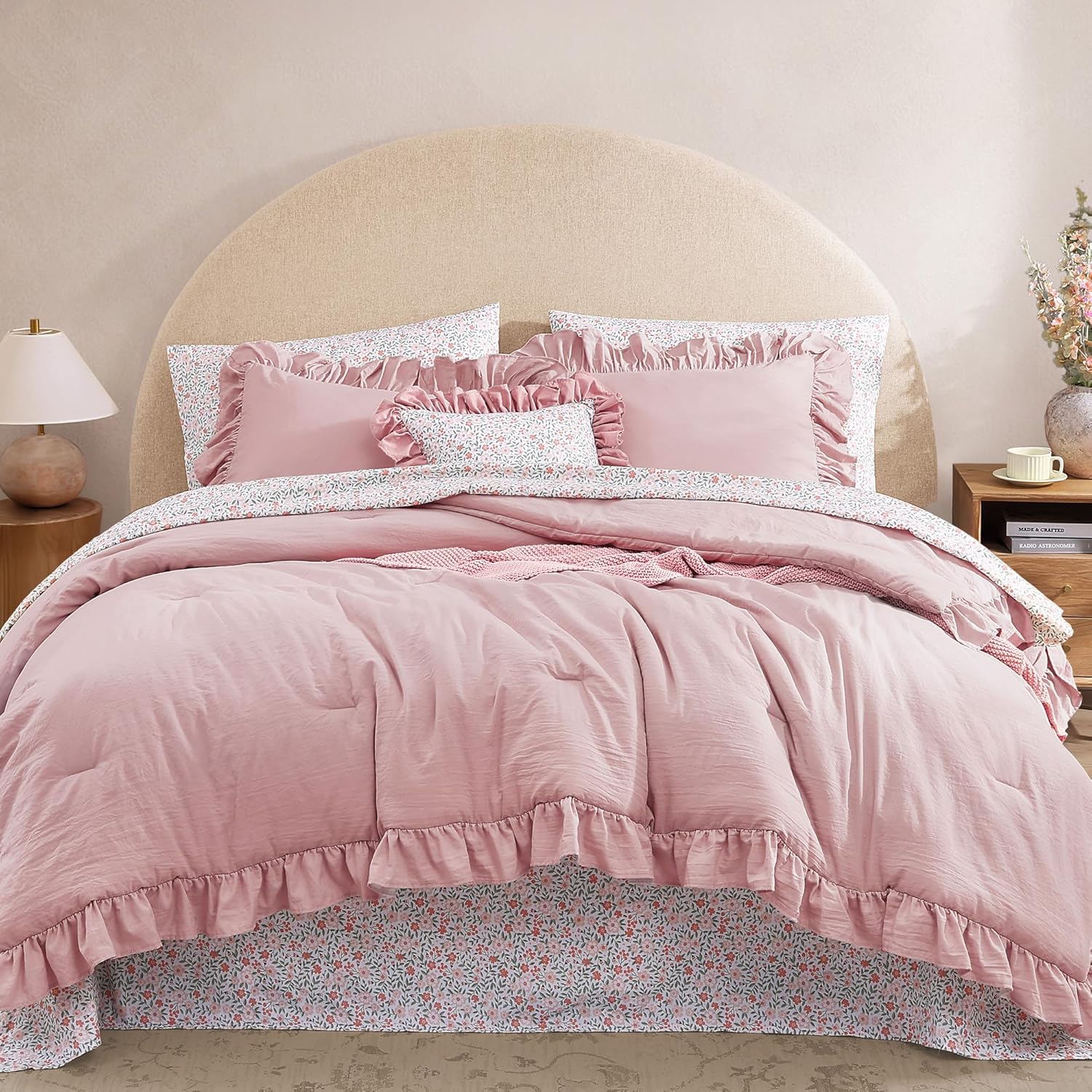 Melex Ruffle Comforter Set