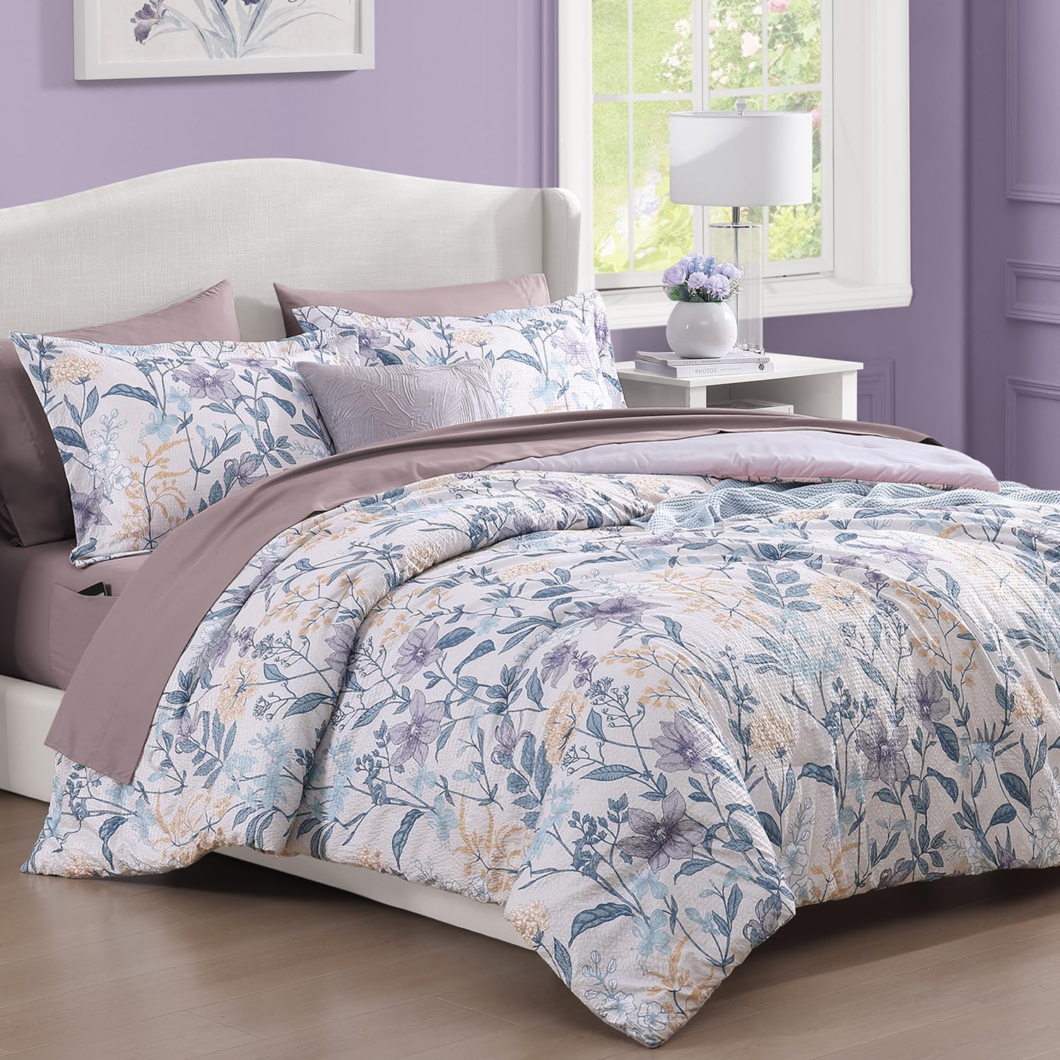 Melex Floral 7-piece Comforter Set