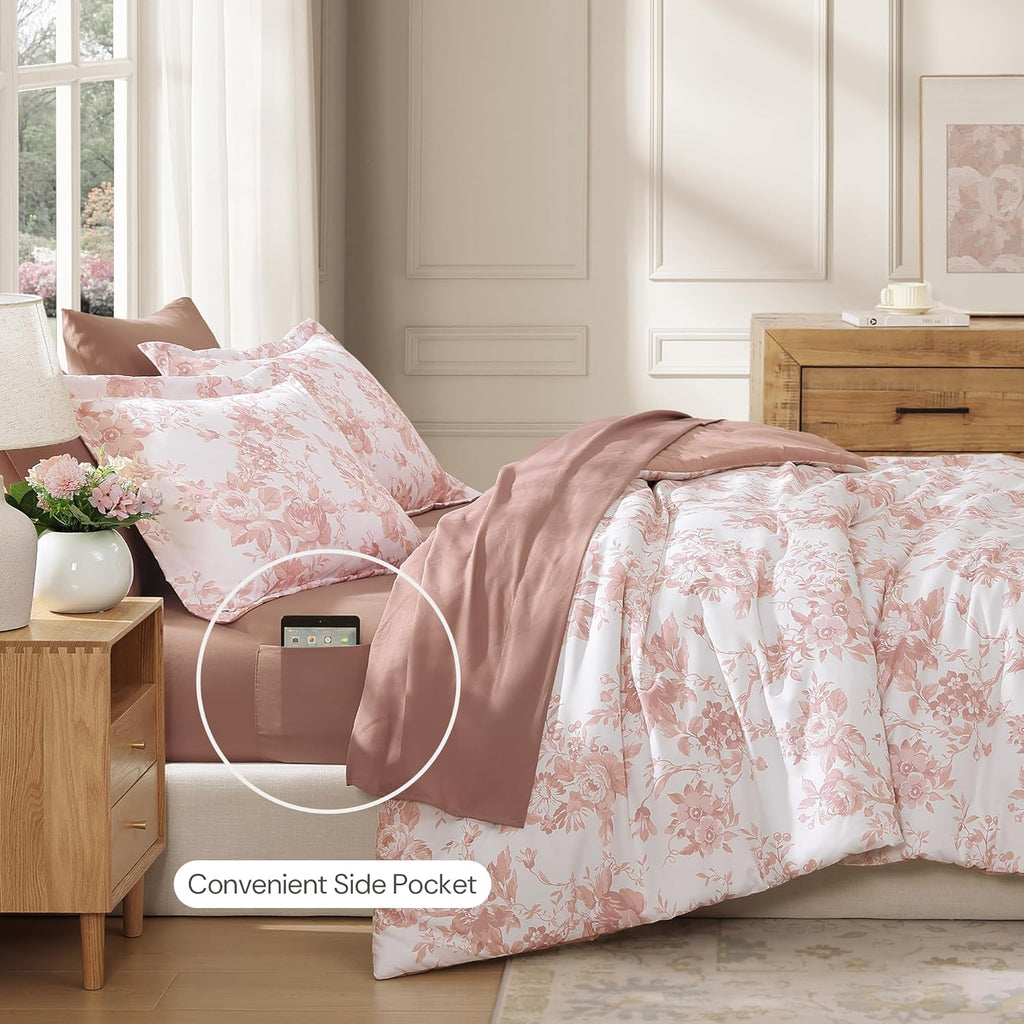 Botanical Flowers Comforter Set