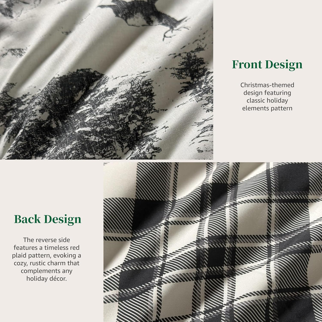 Melex Plaid Comforter Set