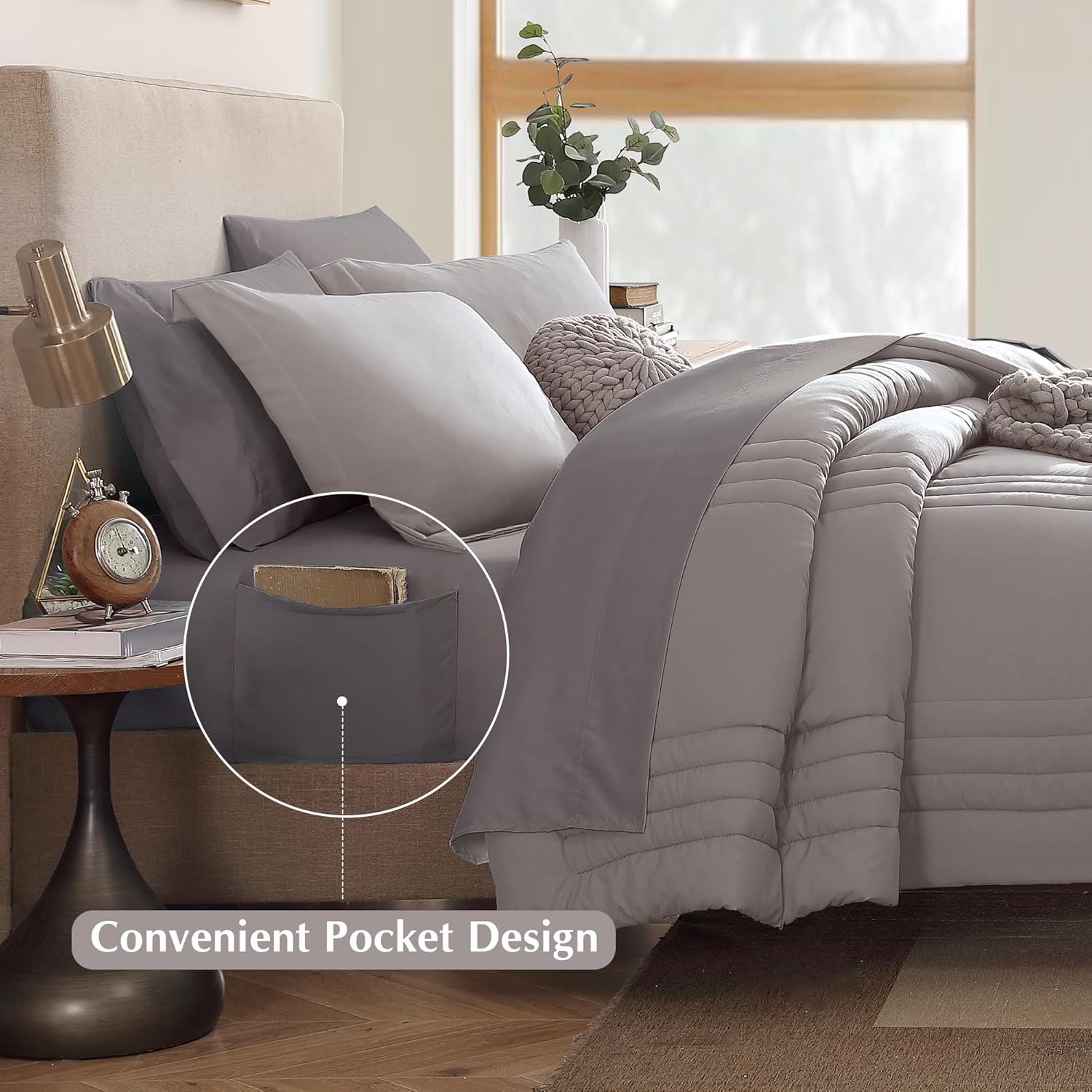 Melex 7-piece Bed in a Bag Comforter Set with Sheets