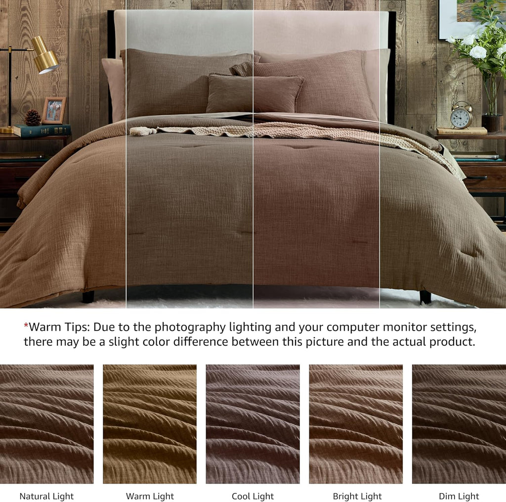 Melex Textured Comforter Set