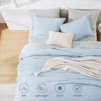 Prewashed fabric 7-piece Bed in a Bag Comforter Set