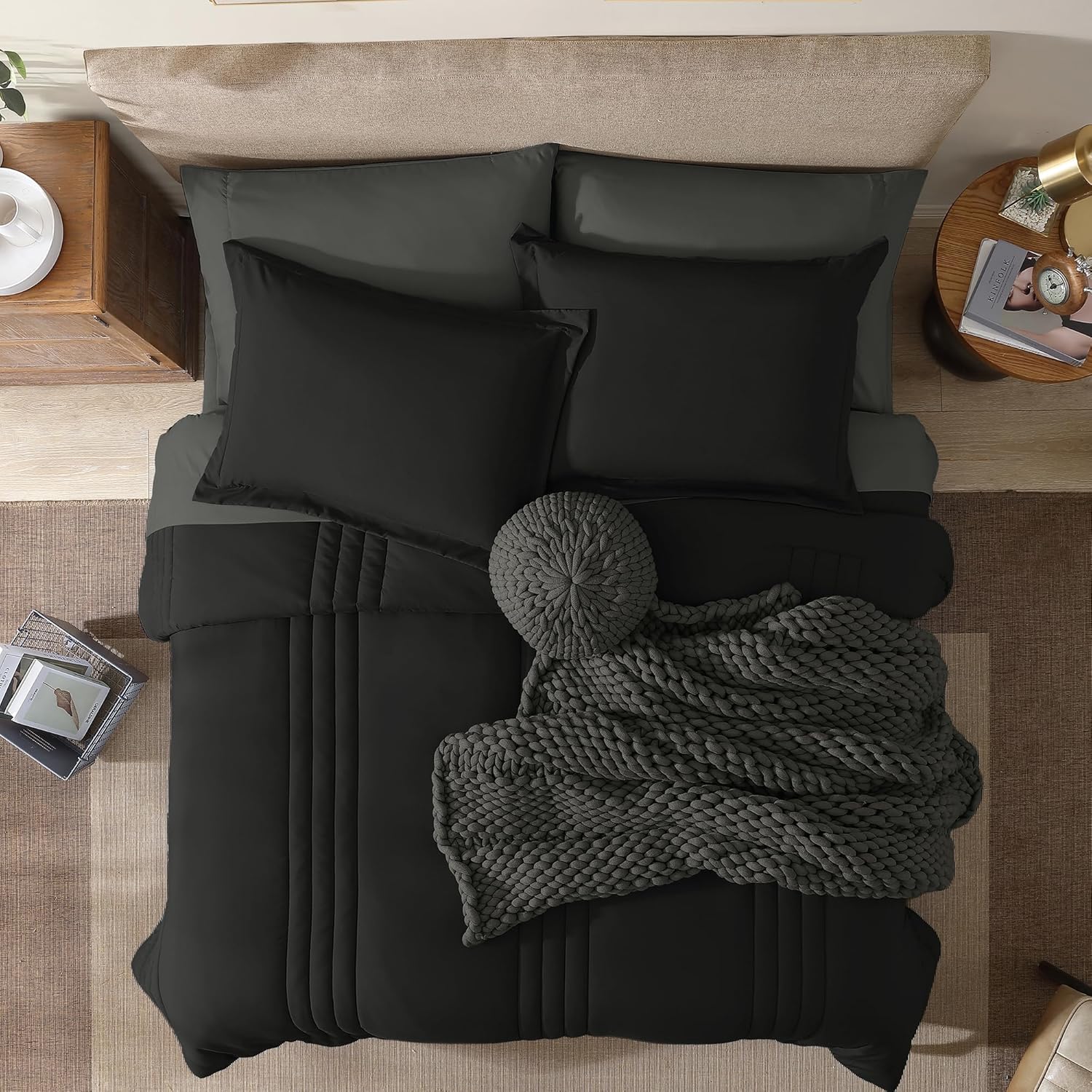 Melex 7-piece Bed in a Bag Comforter Set with Sheets