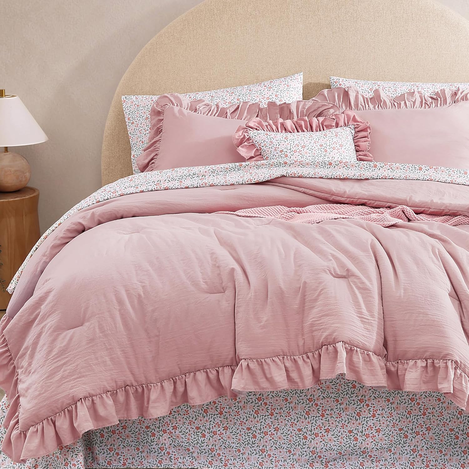 Melex Ruffle Comforter Set